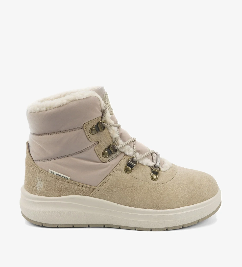 MOMO 5PR Bej Kadın Sneaker Bot - Görsel 1