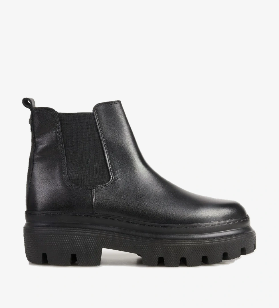 Fabrika Siyah Erkek Deri Bot MENGA-ANITA model görseli