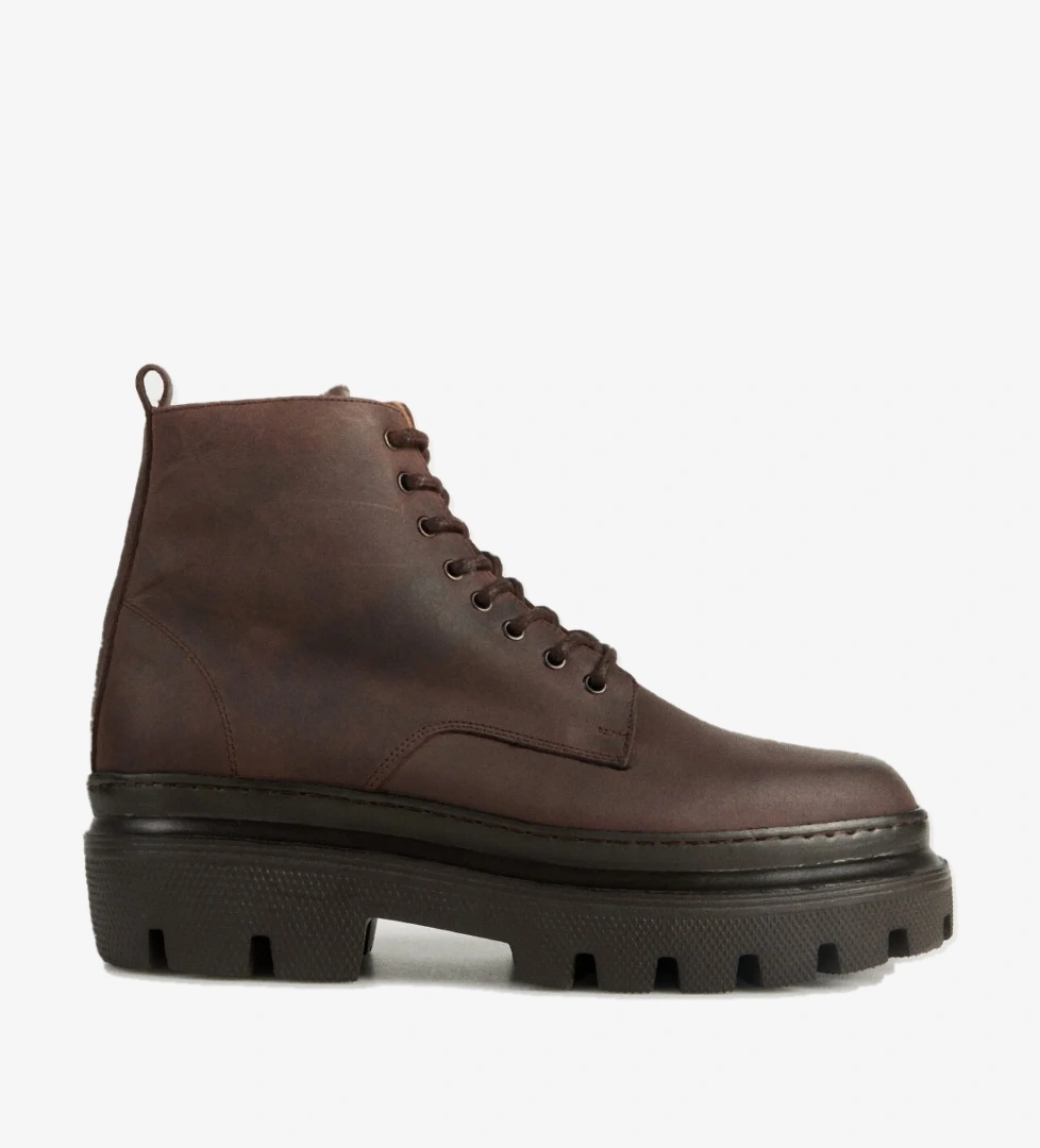 Kahverengi Erkek Deri Bot MENGA-BLAINE - Görsel 1