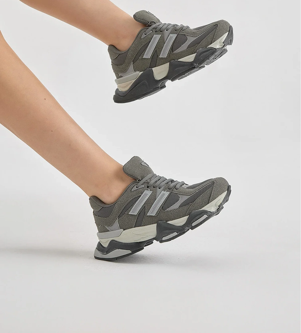 Unisex Füme Gri Poli Taban Anorak Desenli Yüksek Taban Bağcıklı Spor Ayakkabı