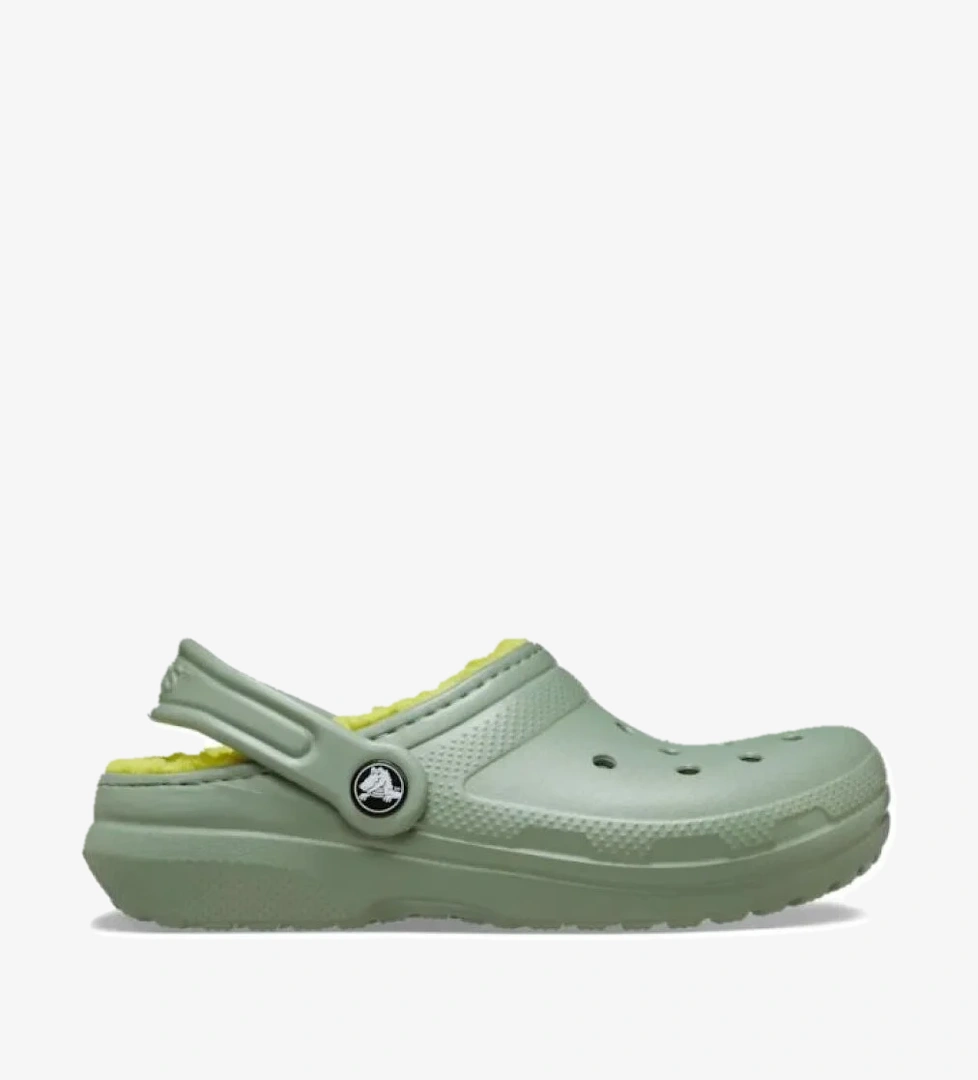 Crocs Classic Lined Clog Kids Çocuk Yeşil Terlik 207010-308 model görseli