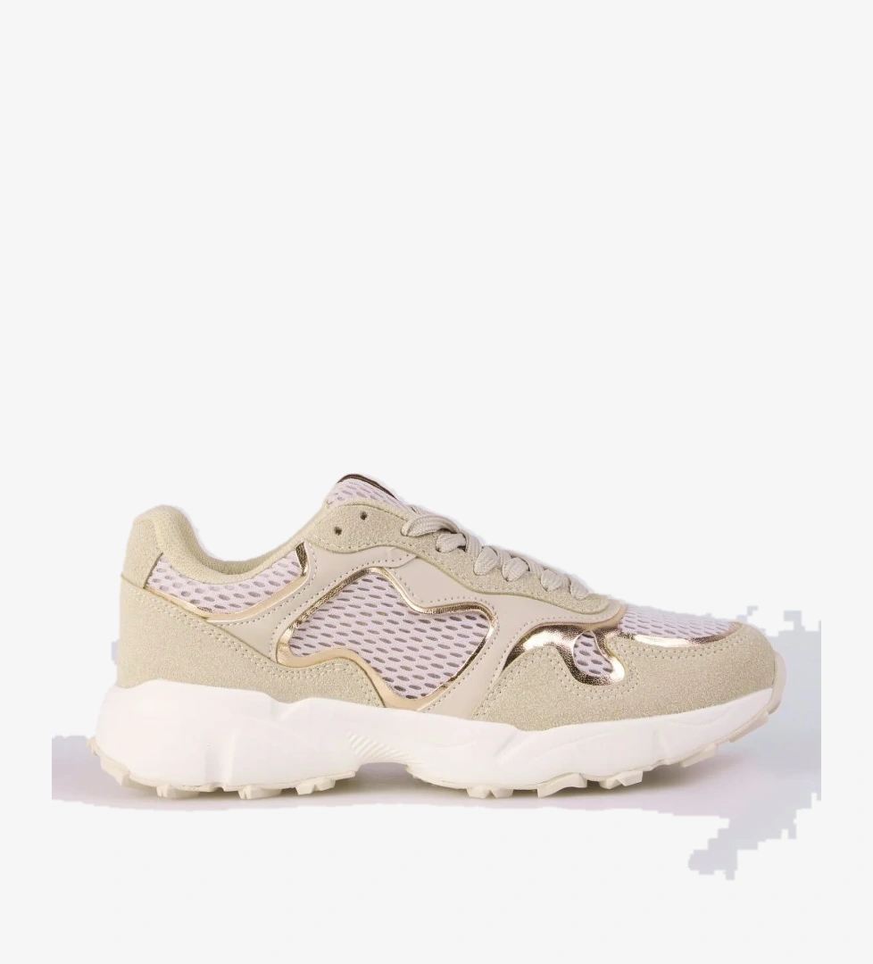 Bej-Altın Kadın Sneaker MARTIN - Görsel 1