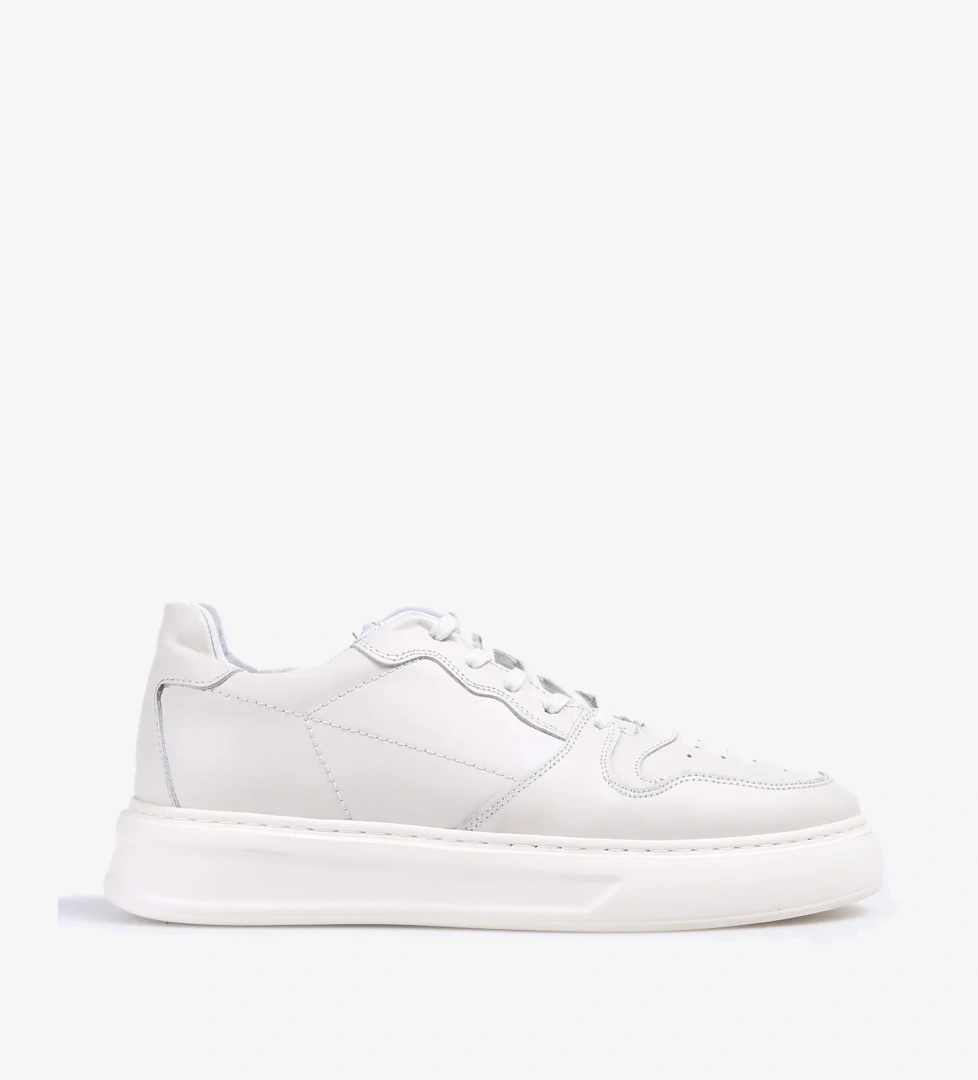 Fabrika Ekru Erkek Deri Sneaker AELI model görseli