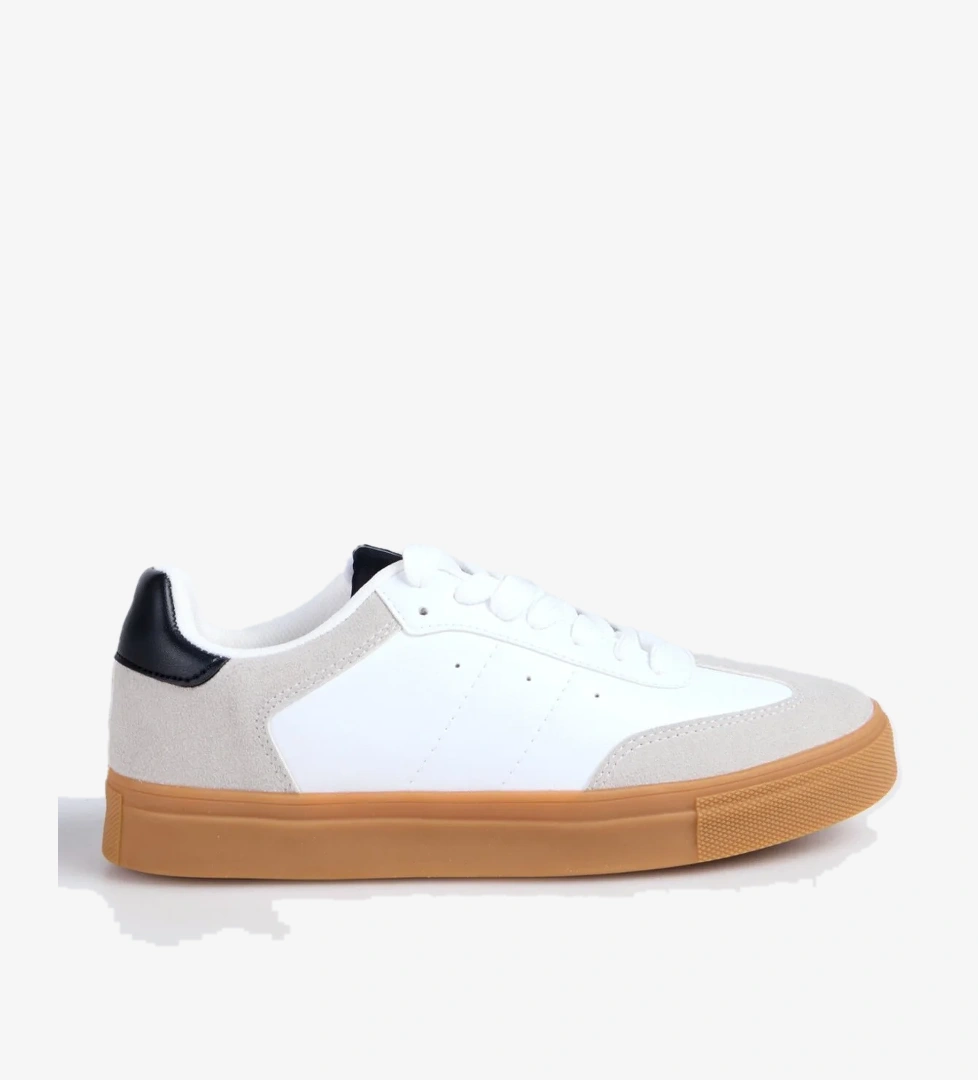 Beyaz - Siyah Kadın Sneaker MARIAN - Görsel 1