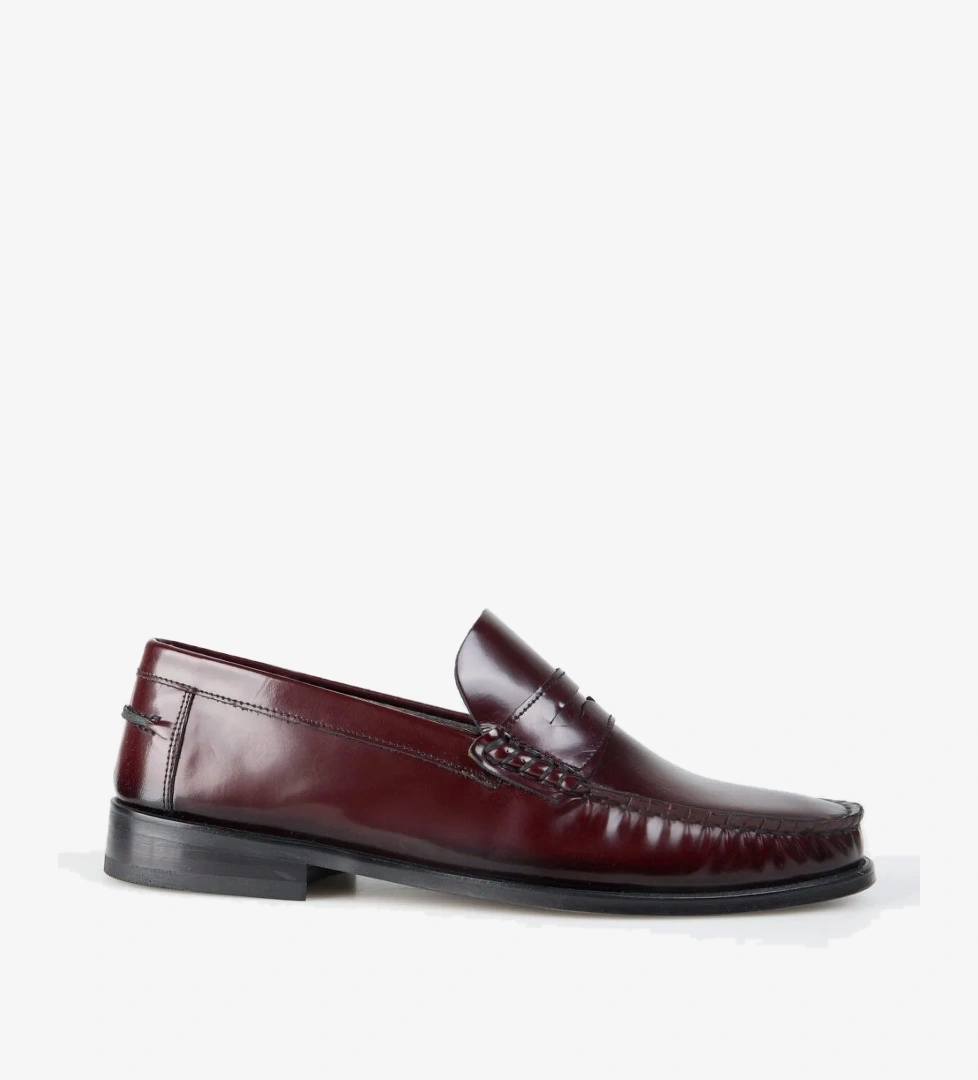 Fabrika Bordo Erkek Deri Klasik Ayakkabı KUZMAN model görseli