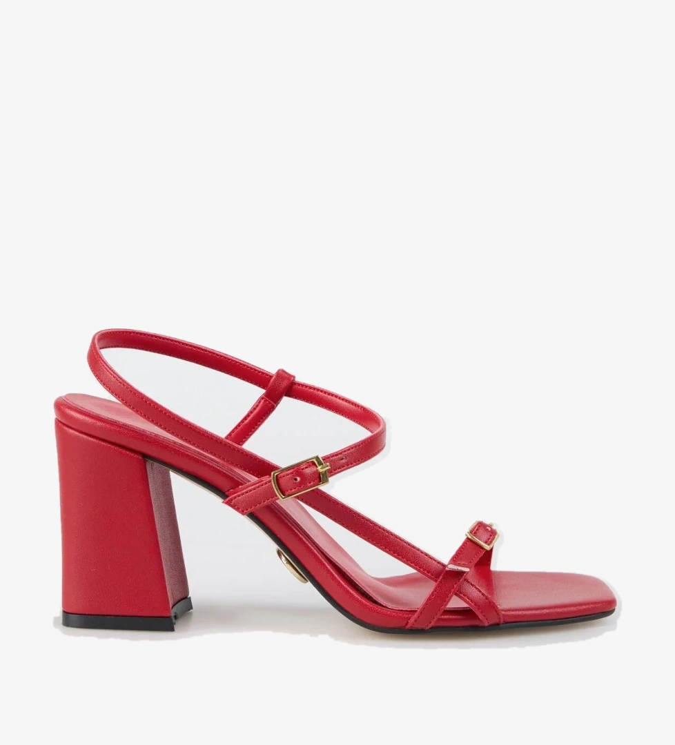 Fabrika Kırmızı Kadın Topuklu Sandalet BILTHE model görseli