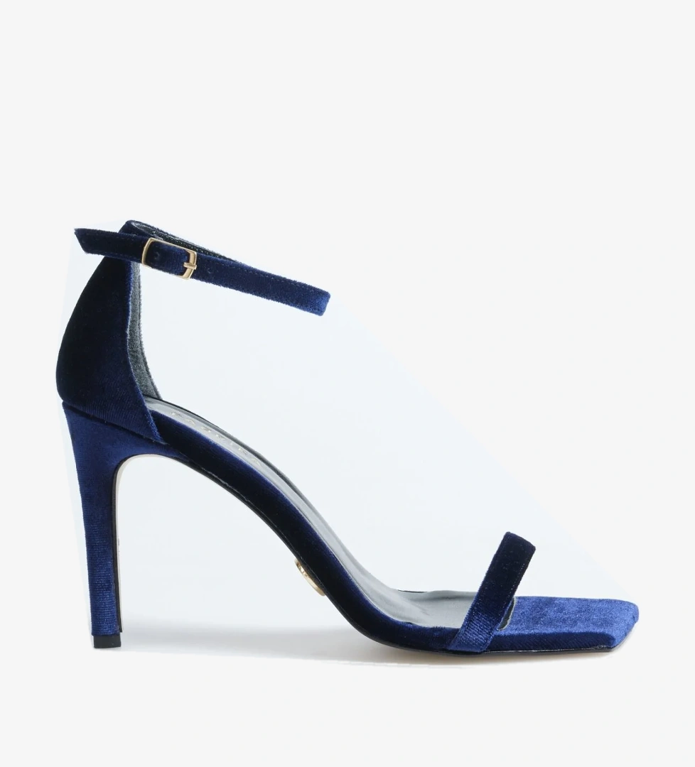 Lacivert Kadın Topuklu Sandalet ERIKA - Görsel 1