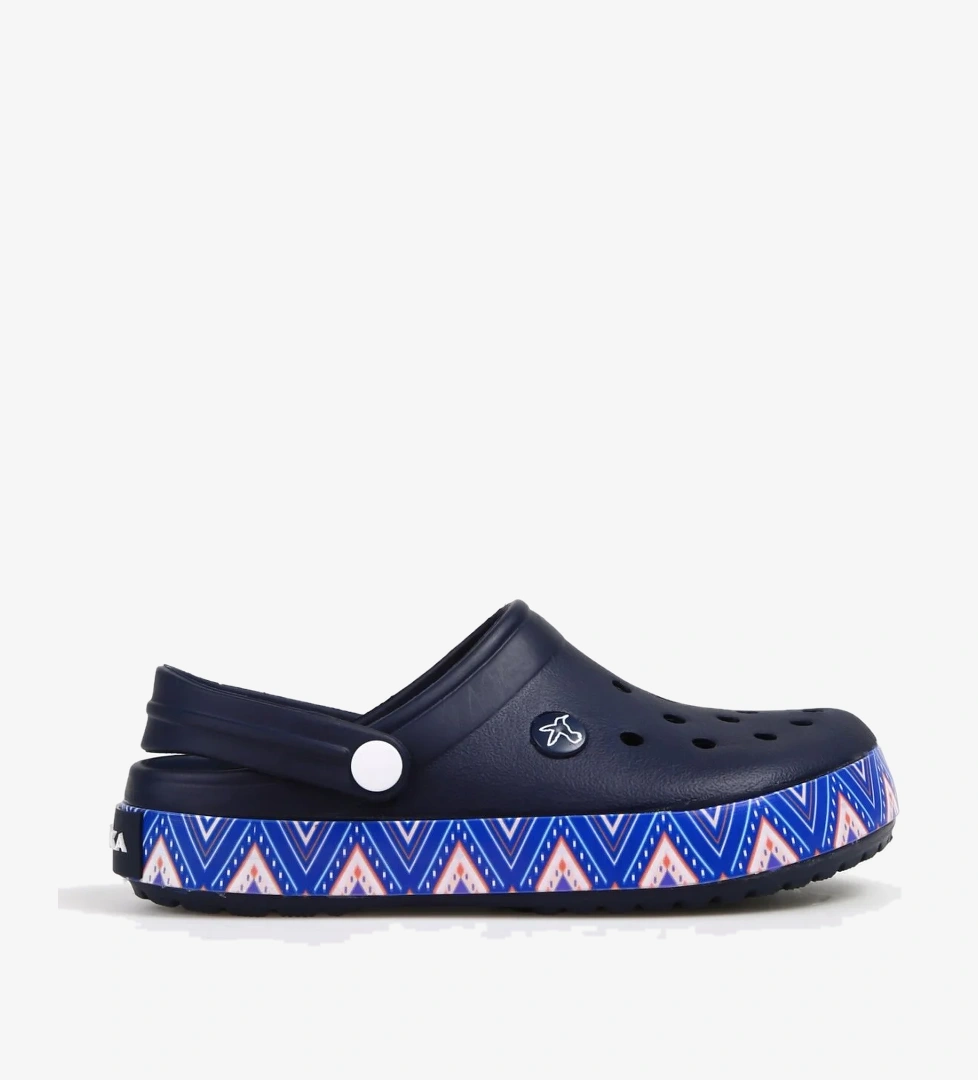 Fabrika Lacivert-Çok Renkli Kadın Plaj Terliği TESY model görseli