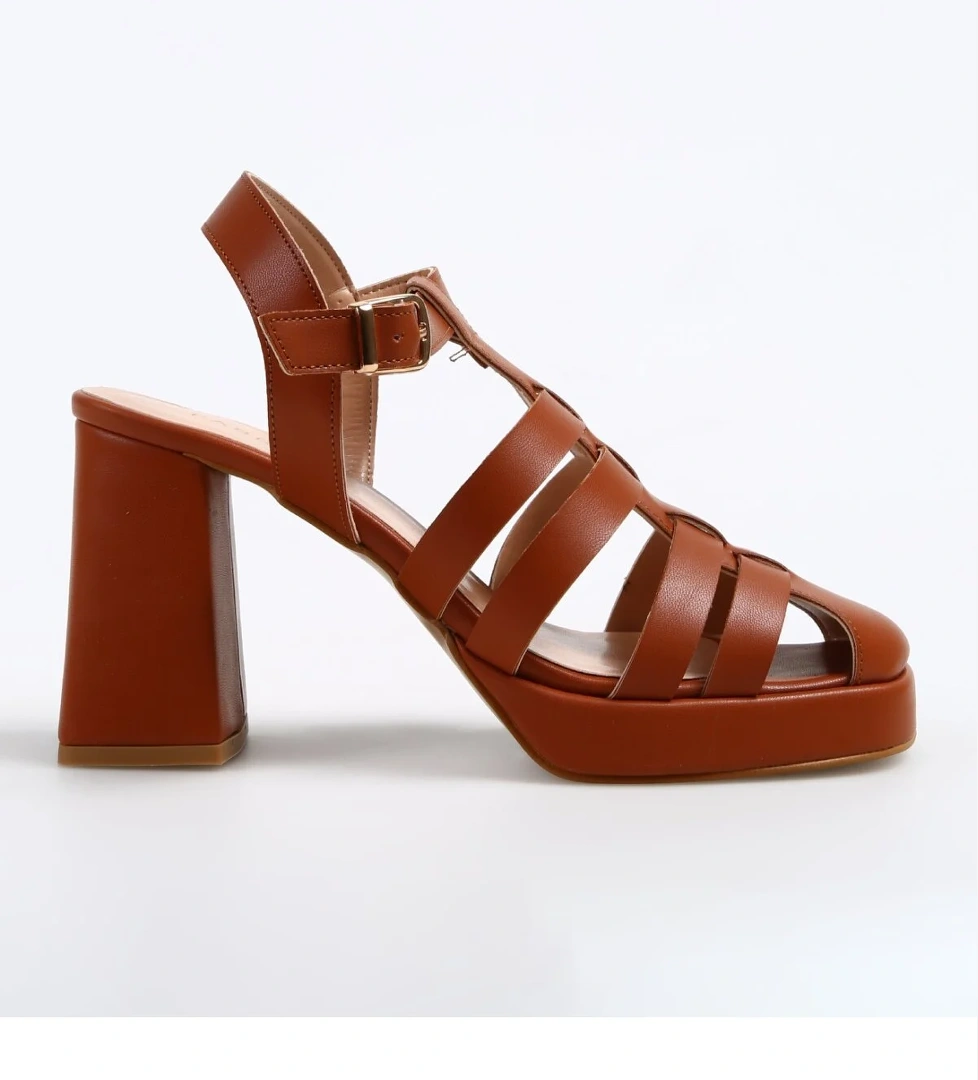 Taba Kadın Topuklu Sandalet LENA - Görsel 1