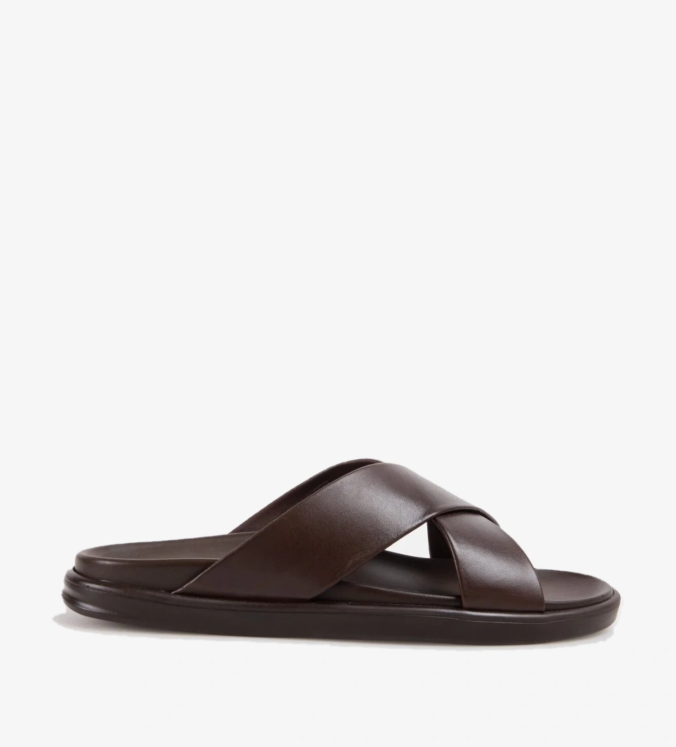 Fabrika Kahve Erkek Terlik REBEL model görseli