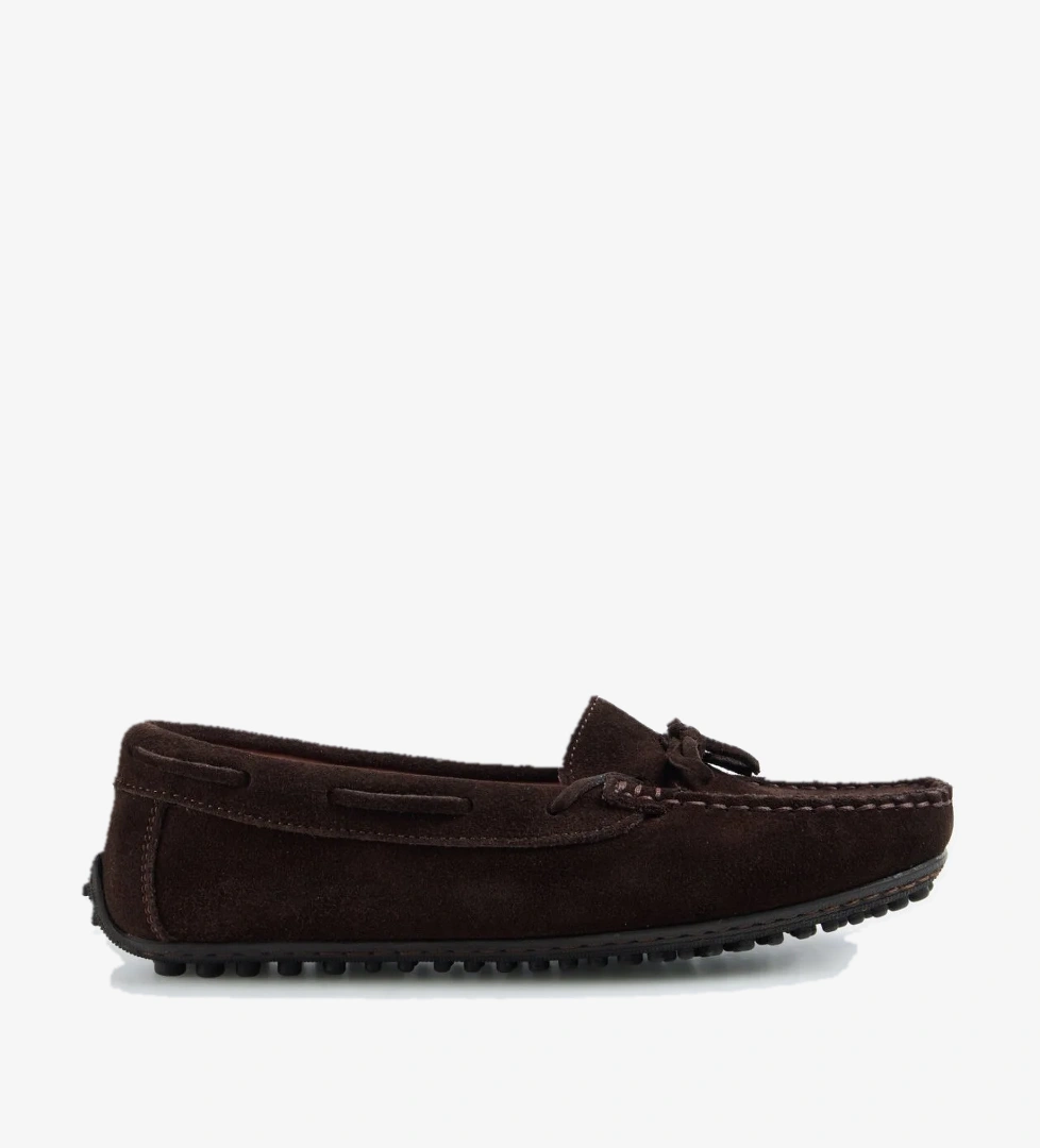 Fabrika Deri Kahve Kadın Loafer D-RARON model görseli