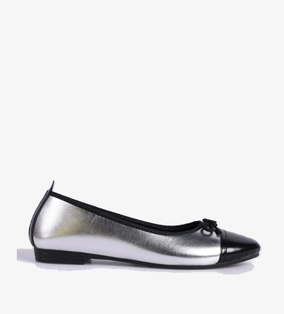 Fabrika Gümüş-Siyah Kadın Babet JULES model görseli