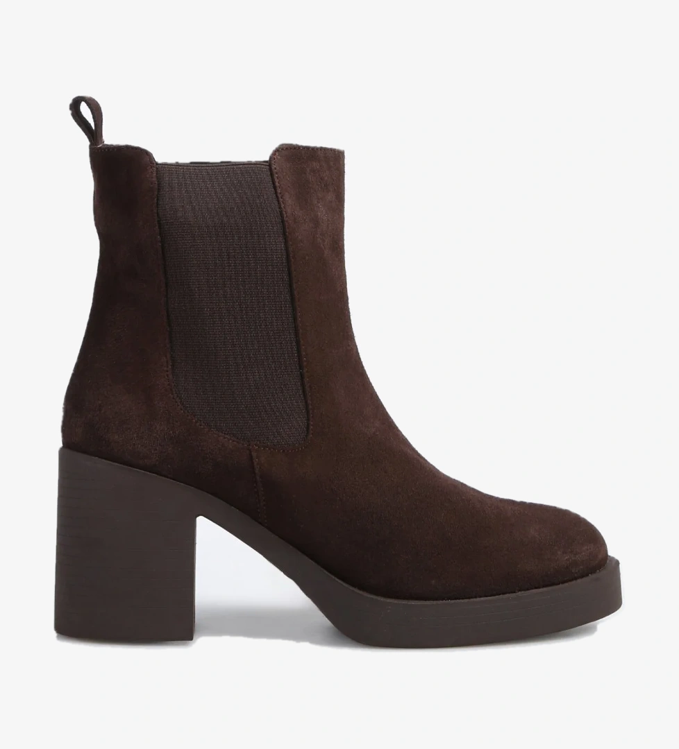 Fabrika Kahve Kadın Deri Topuklu Bot D-ELAIN model görseli