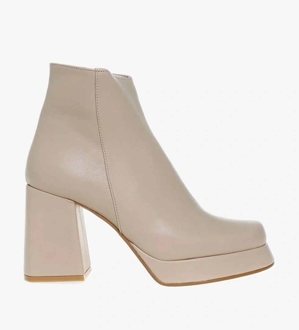 Bej Kadın Topuklu Bot BALSAMO - Görsel 1