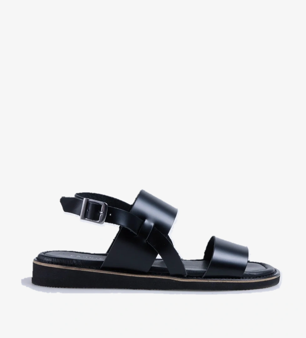 Fabrika Deri Siyah Kadın Sandalet D-DENISE model görseli