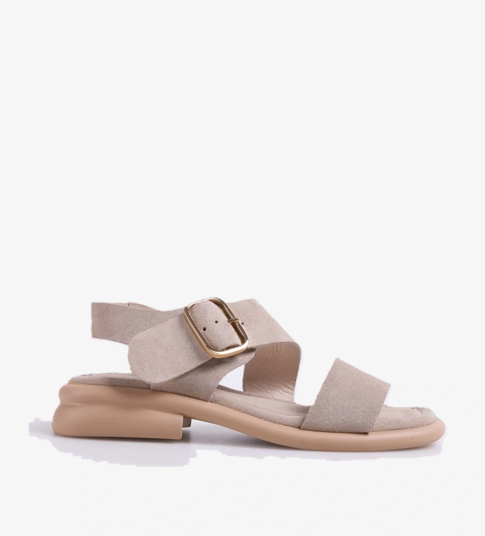 Fabrika Deri Bej Kadın Sandalet D-KEIRA model görseli