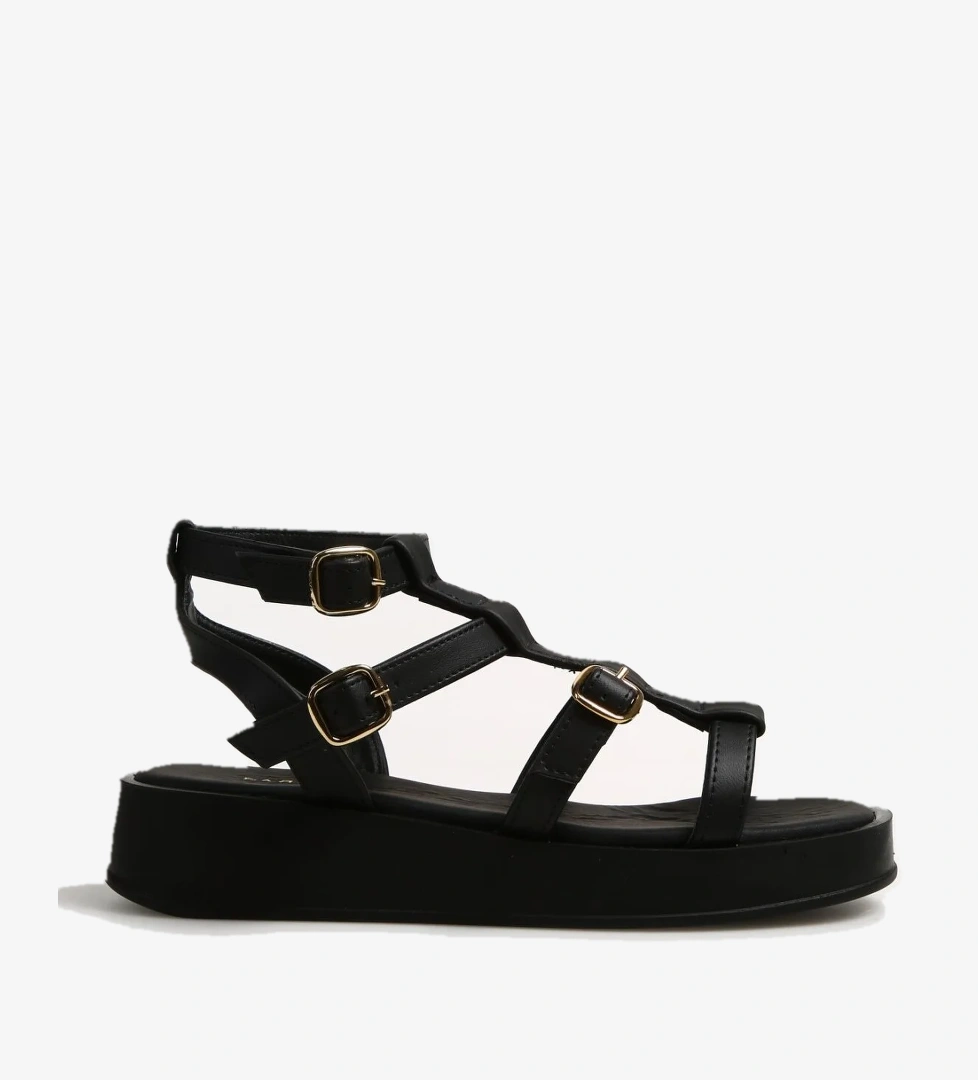 Fabrika Siyah Kadın Sandalet HULONG model görseli