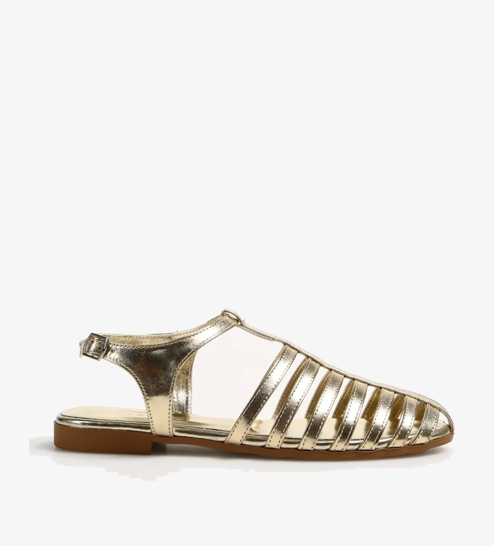 Fabrika Altın Kadın Sandalet NASEEM model görseli