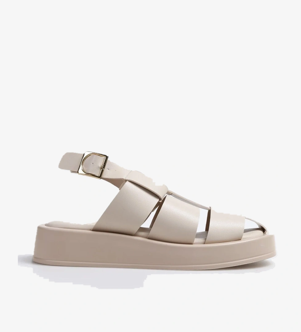 Fabrika Ekru Kadın Sandalet TRISHNA model görseli