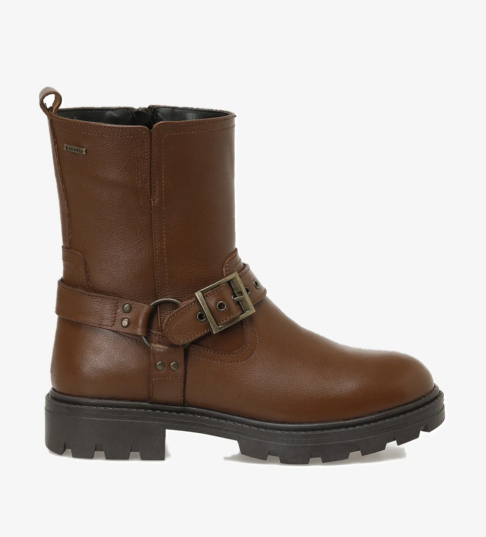 MARISOL 5PR Taba Kadın Biker Bot - Görsel 1