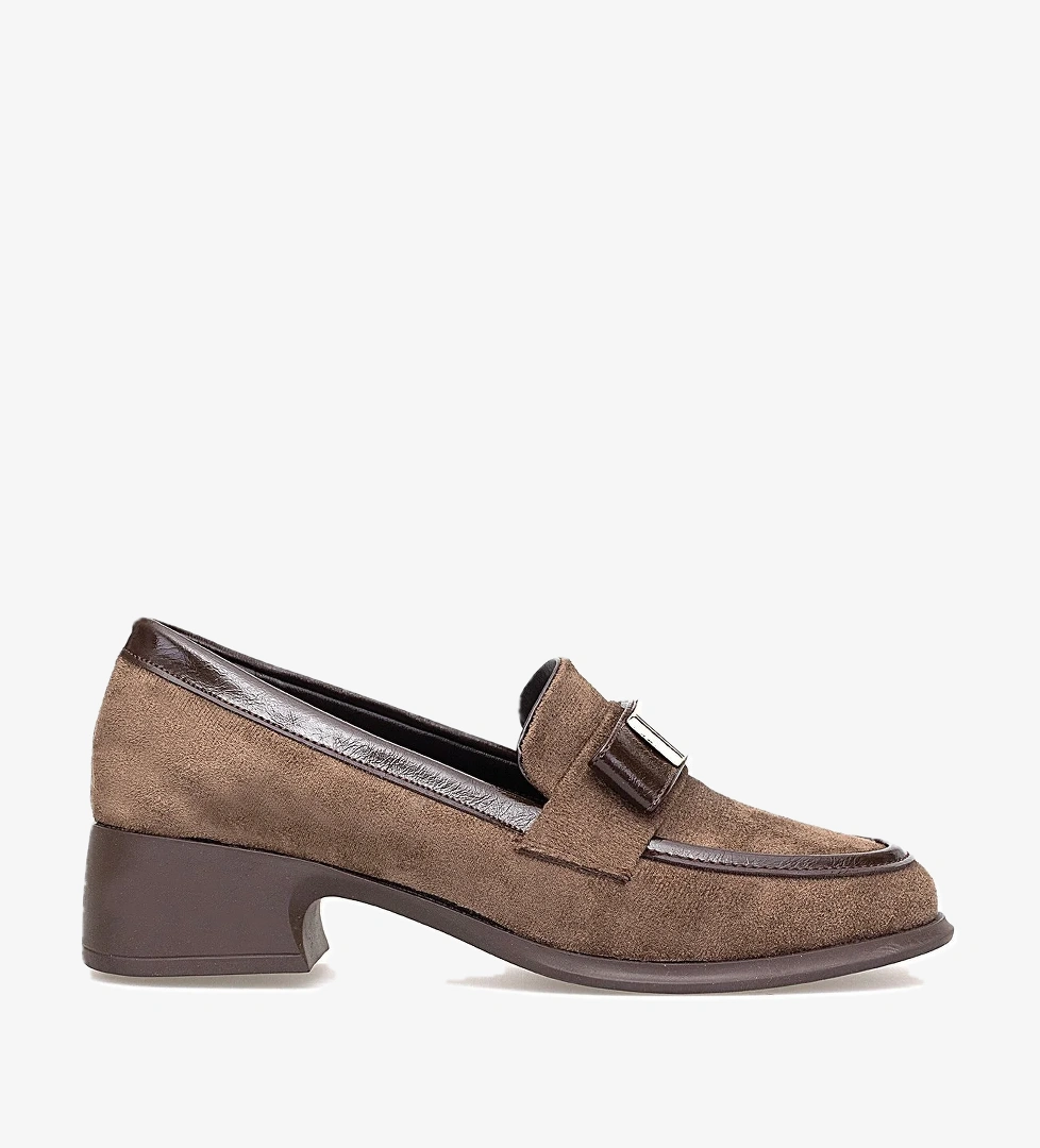 Elit PM161 K1060 Kadın Klasik Topuklu Ayakkabı Kahverengi