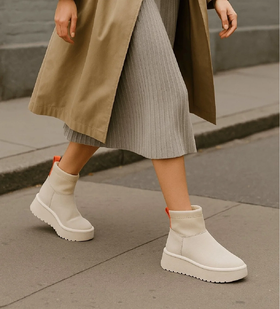 Slavia Bej (4.5 CM) İçi Kürklü Streçli Günlük Kullanım Bot