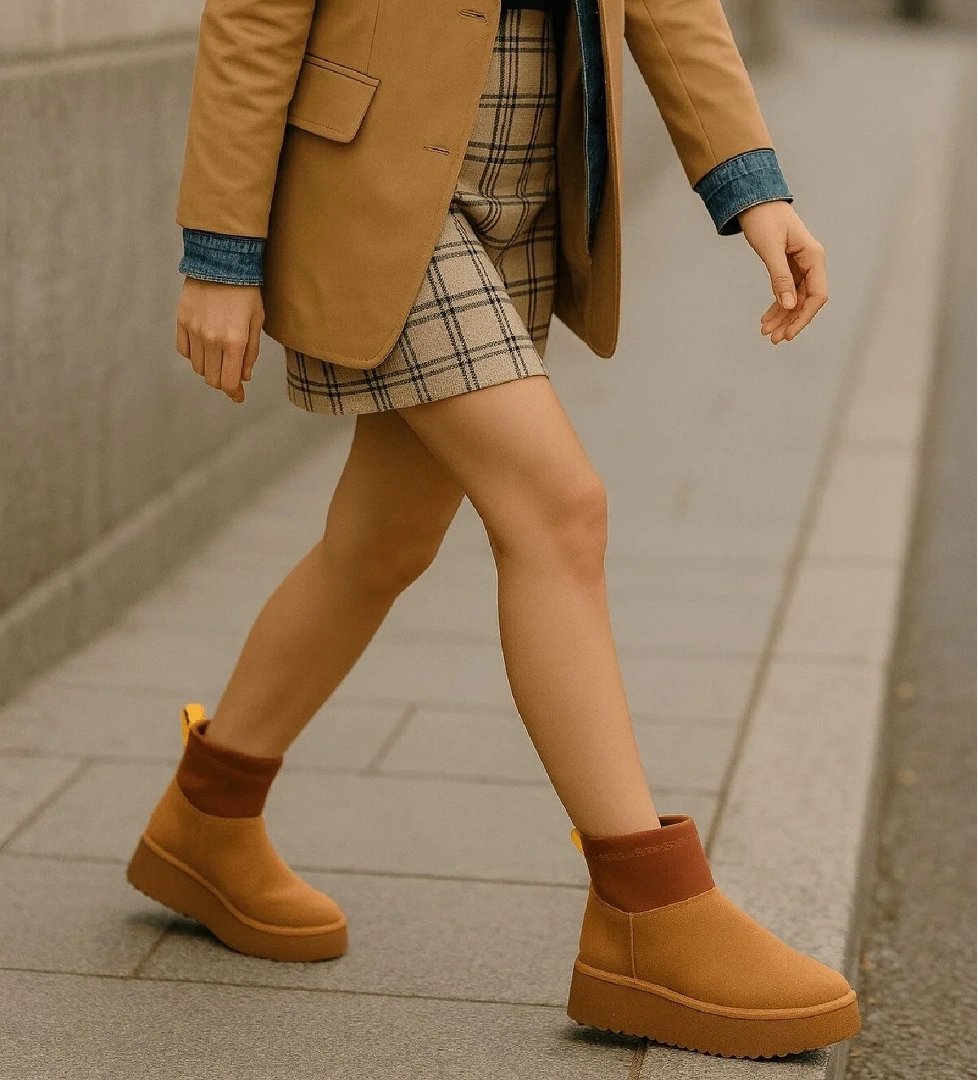 Slavia Taba (4.5 CM) İçi Kürklü Streçli Günlük Kullanım Bot