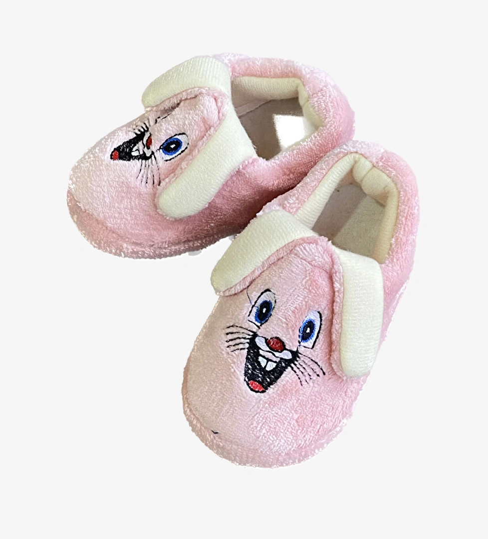 Gob London Çocuk Peluş İçi Tüylü Yumuşak Rahat Kaydırmaz Panduf Ev Ayakkabısı Kreş Ayakkabısı Unisex Kız Erkek 1031-124-0003 model görseli