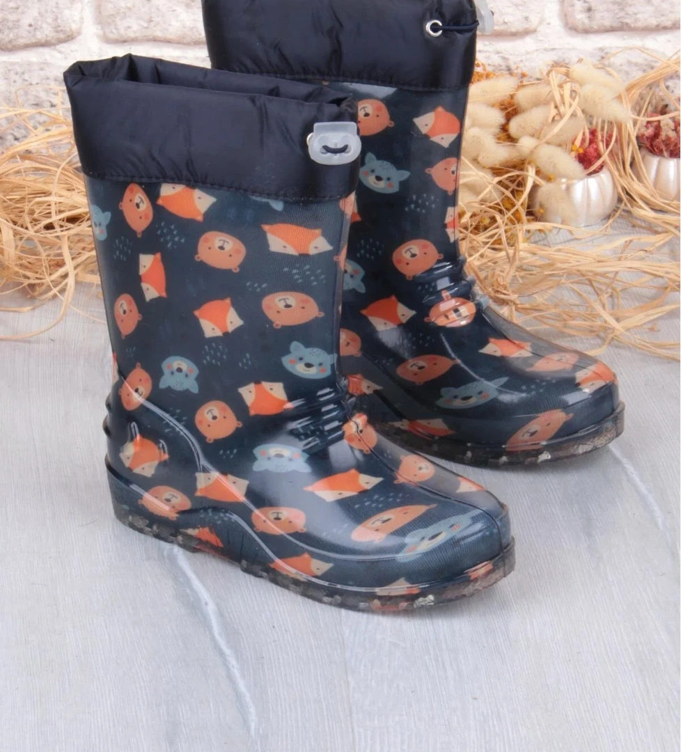 Fort 7061 Yogi Figürlü İçi Peluşlu Su Geçirmez Erkek Çocuk Kar Yağmur Çizmesi model görseli