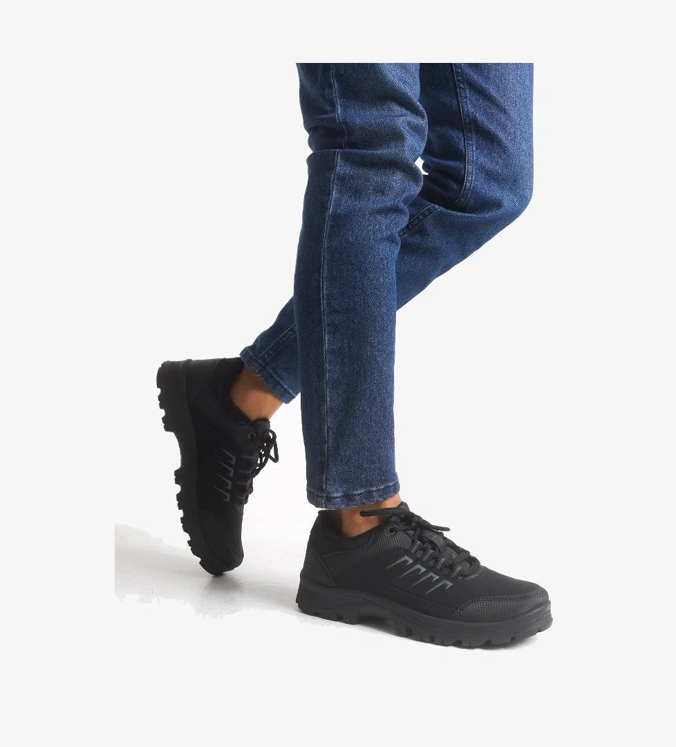 Erkek Günlük Trekking Ayakkabı Siyah - Görsel 1