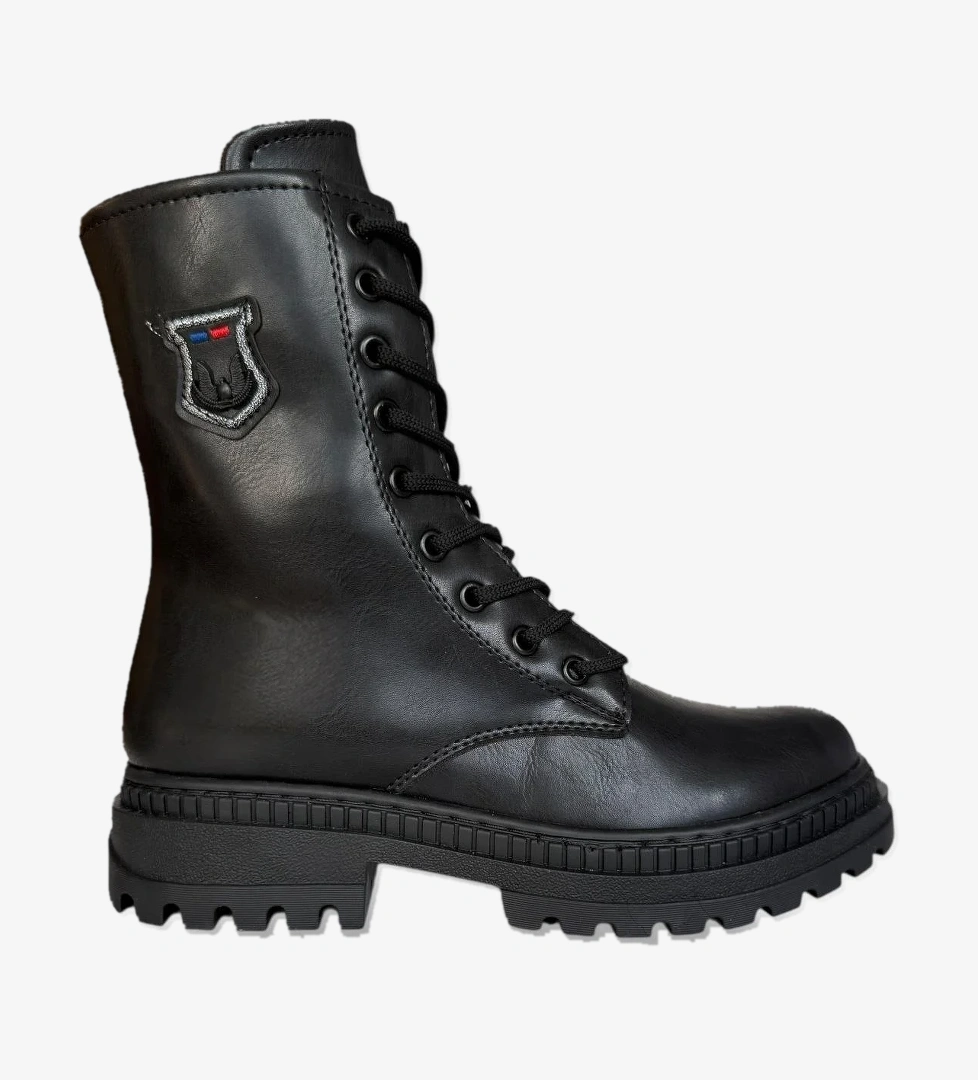 Kışlık Yandan Fermuarlı Uzun Kadın Bot SİYAH - SİYAH