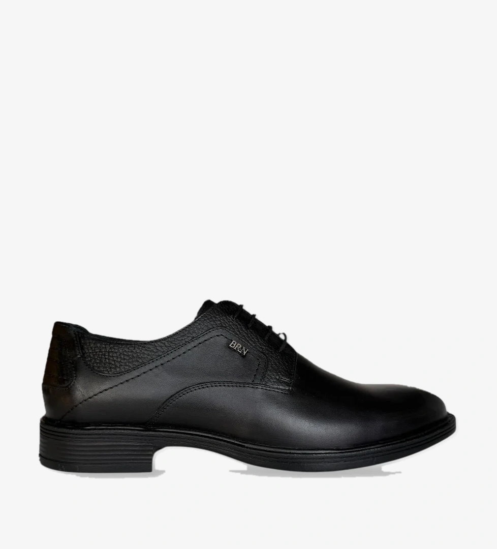 Liger Erkek Hakiki Deri Ayakkabı SİYAH - FÜME model görseli