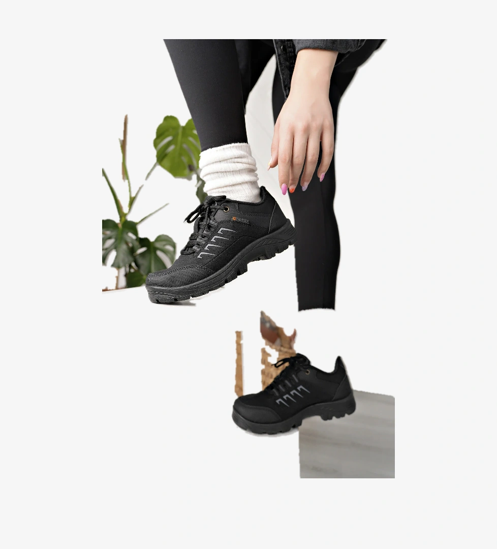 Kadın Su Soğuk Dayanıklı Günlük Kışlık Ayakkabı Siyah - Görsel 1