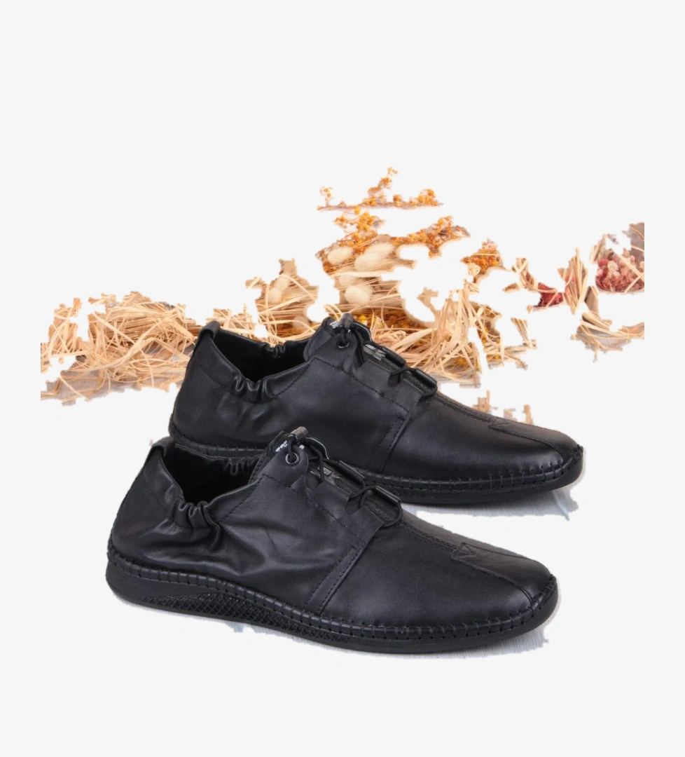 Mehmet Mete 42613 Lastikli Comfort Rahat Esnek Hakiki Deri Erkek Ayakkabı model görseli