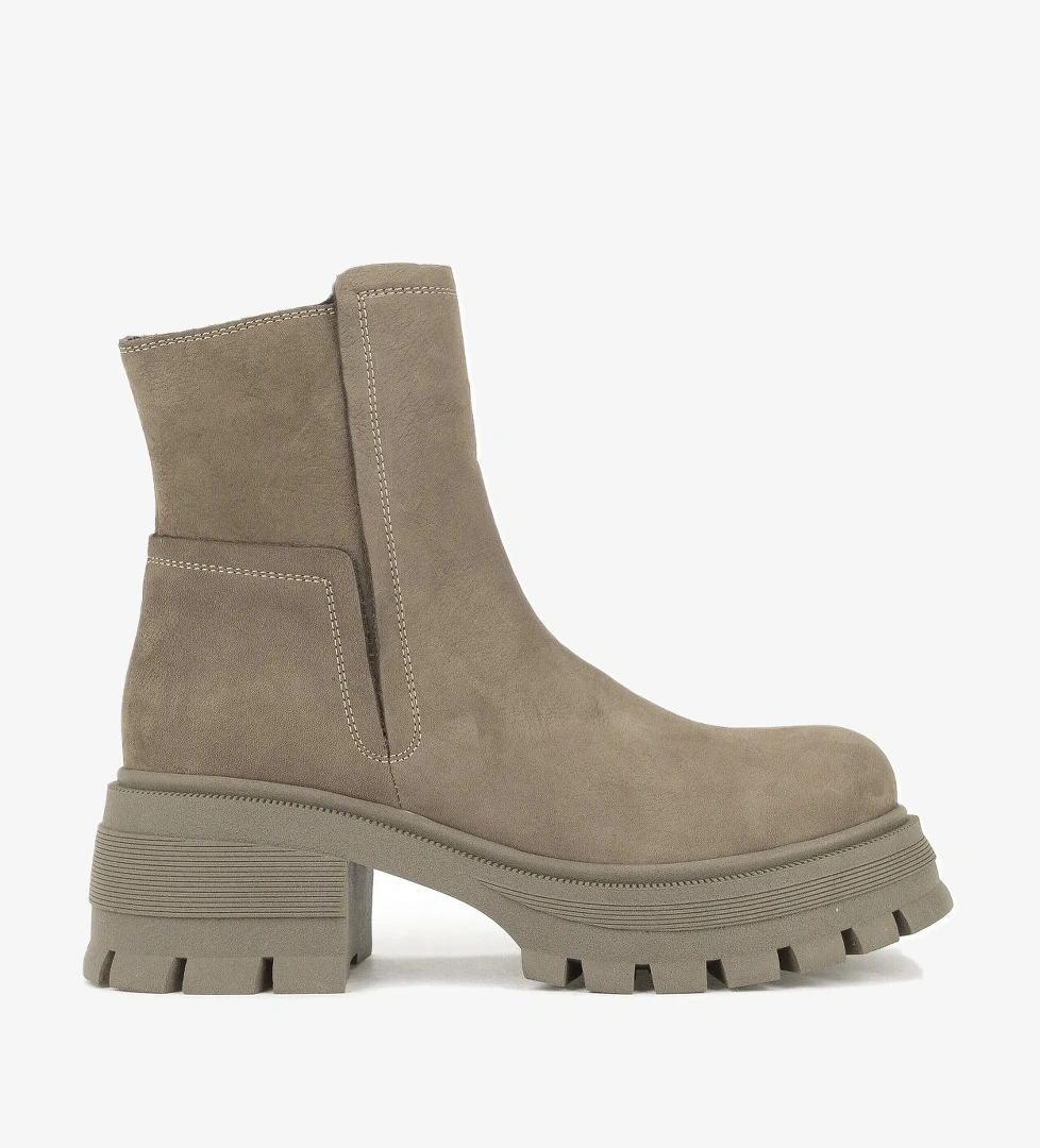 Kadın Hakiki Deri Bot 153359Z6152 Vizon