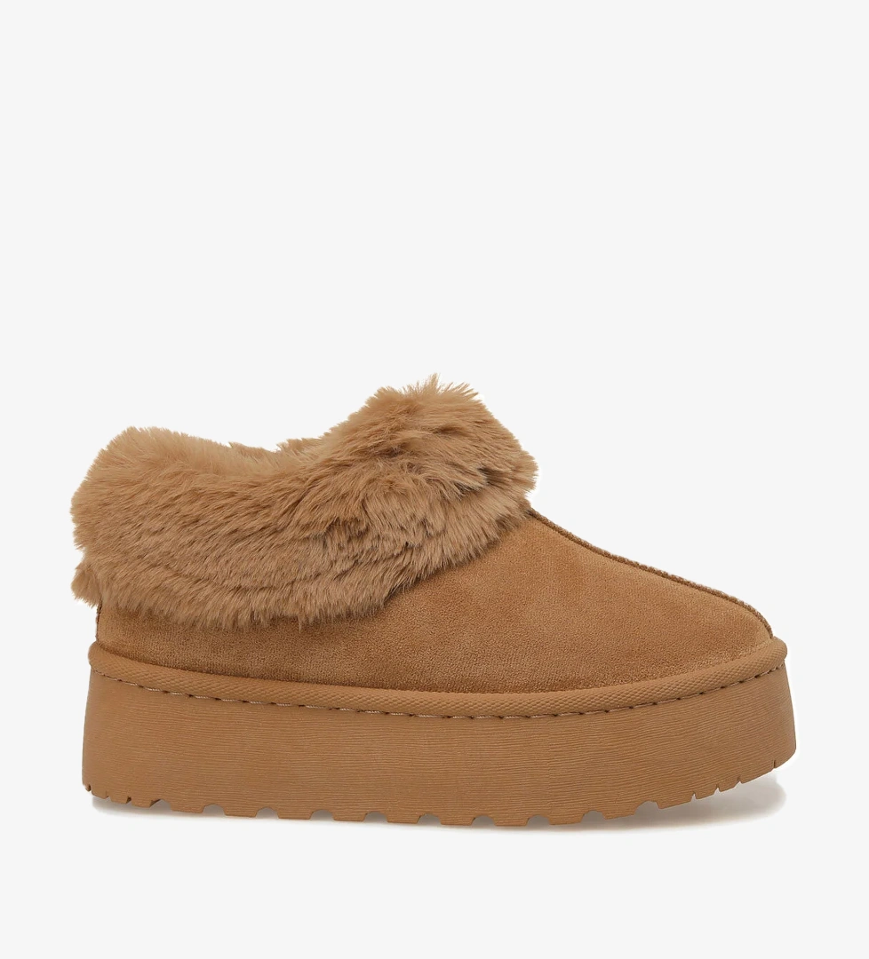 25K-8140 5PR Taba Kadın Terlik - Görsel 1