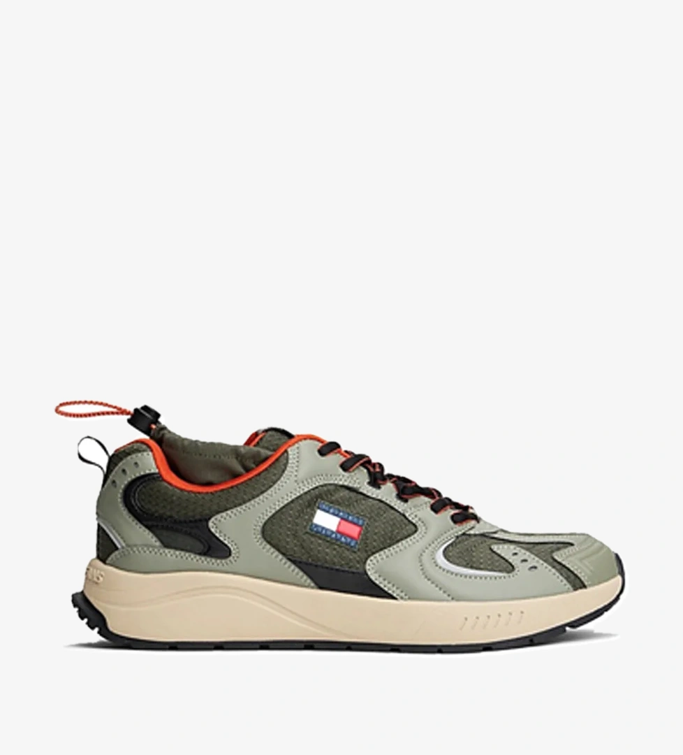 Tommy Hilfiger Tommy Hilfiger Tjm Runner Mix Material Haki Erkek Sneaker model görseli