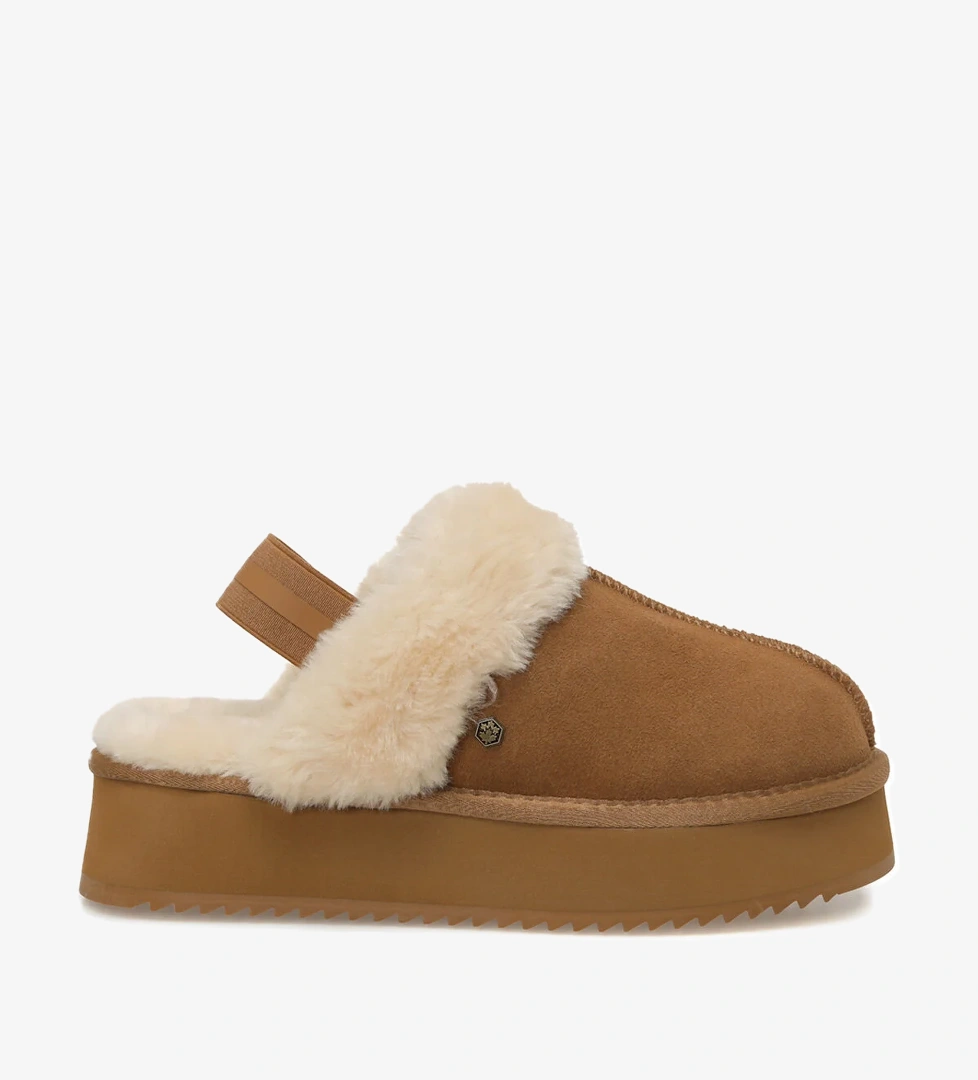 GOLDA 5PR Kahverengi Kadın Terlik - Görsel 1