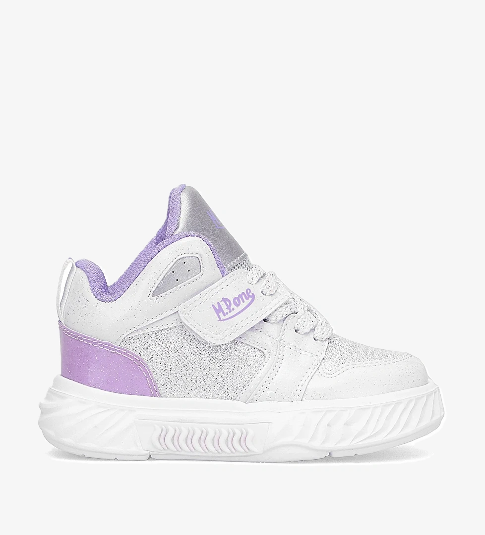 252-3510PT Patik Kız Çocuk Yürüyüş Ayakkabısı Beyaz - Lila