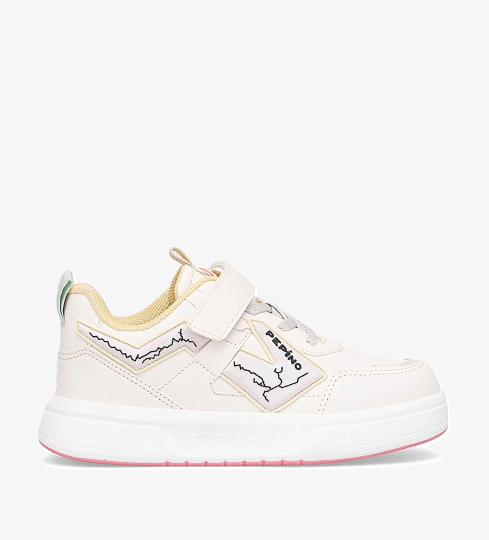 FK25-1831 Filet Kız Çocuk Yürüyüş Ayakkabısı Krem - Görsel 1