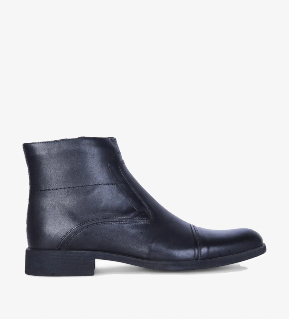 Burç 02621 Siyah Erkek Deri Bot model görseli