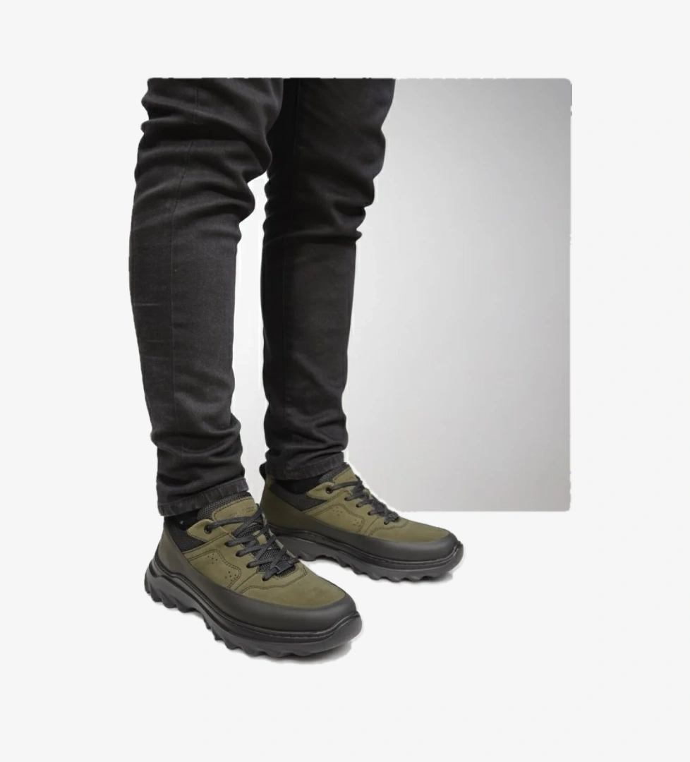 Komcero Bağcıklı Kat Deri Havuz Model Outdoor Taban Erkek Casual Ayakkabı K3256-25283