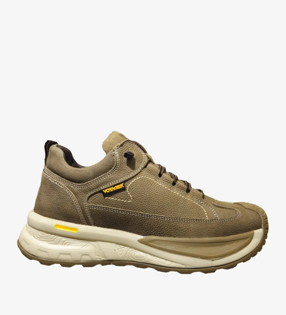 Lastik Bağcıklı Kısa Boğazlı Hakiki Deri Erkek Bot M440