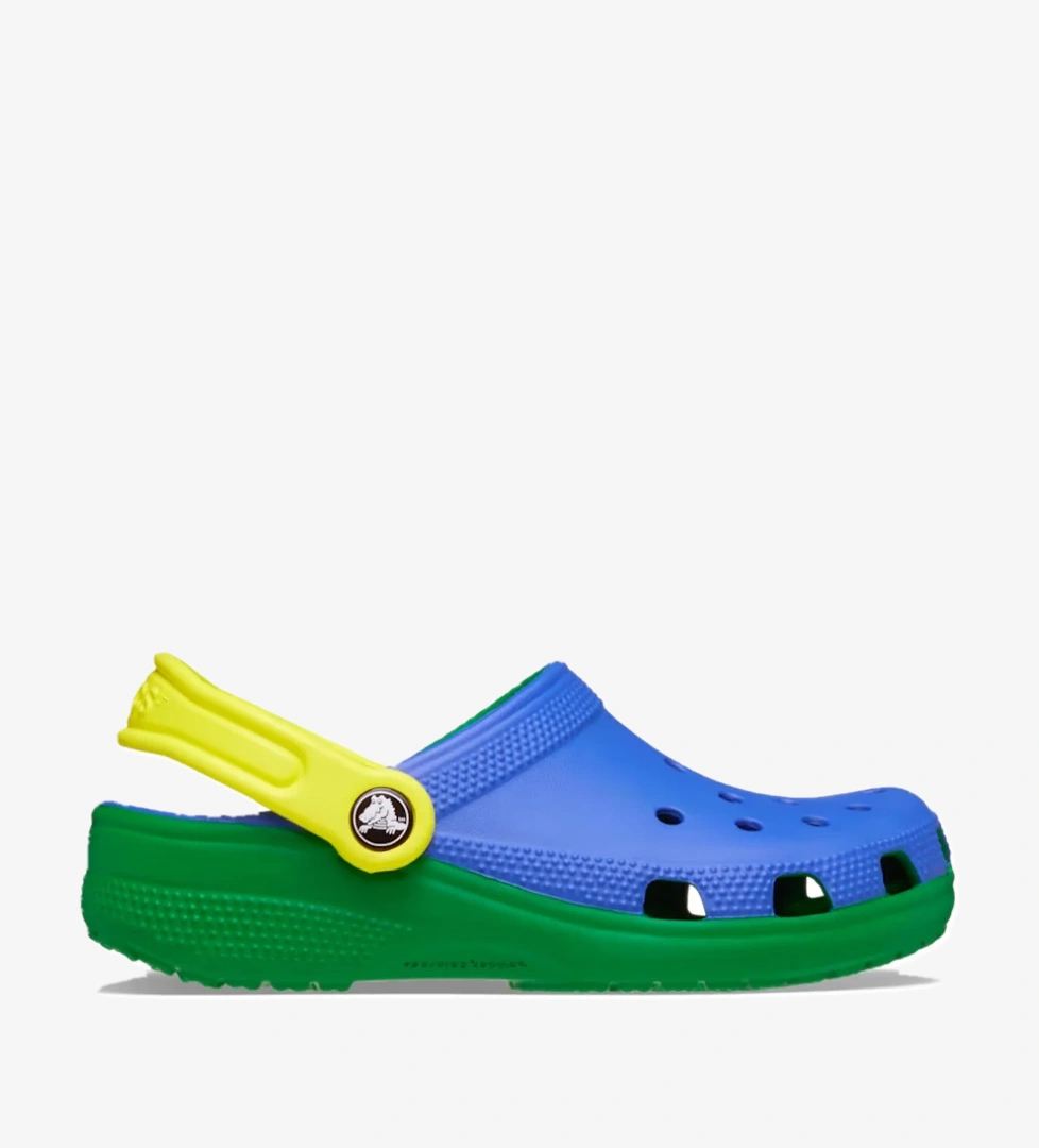 Classic Retro Sport Clog K Çocuk Sabo Terlik Mavi