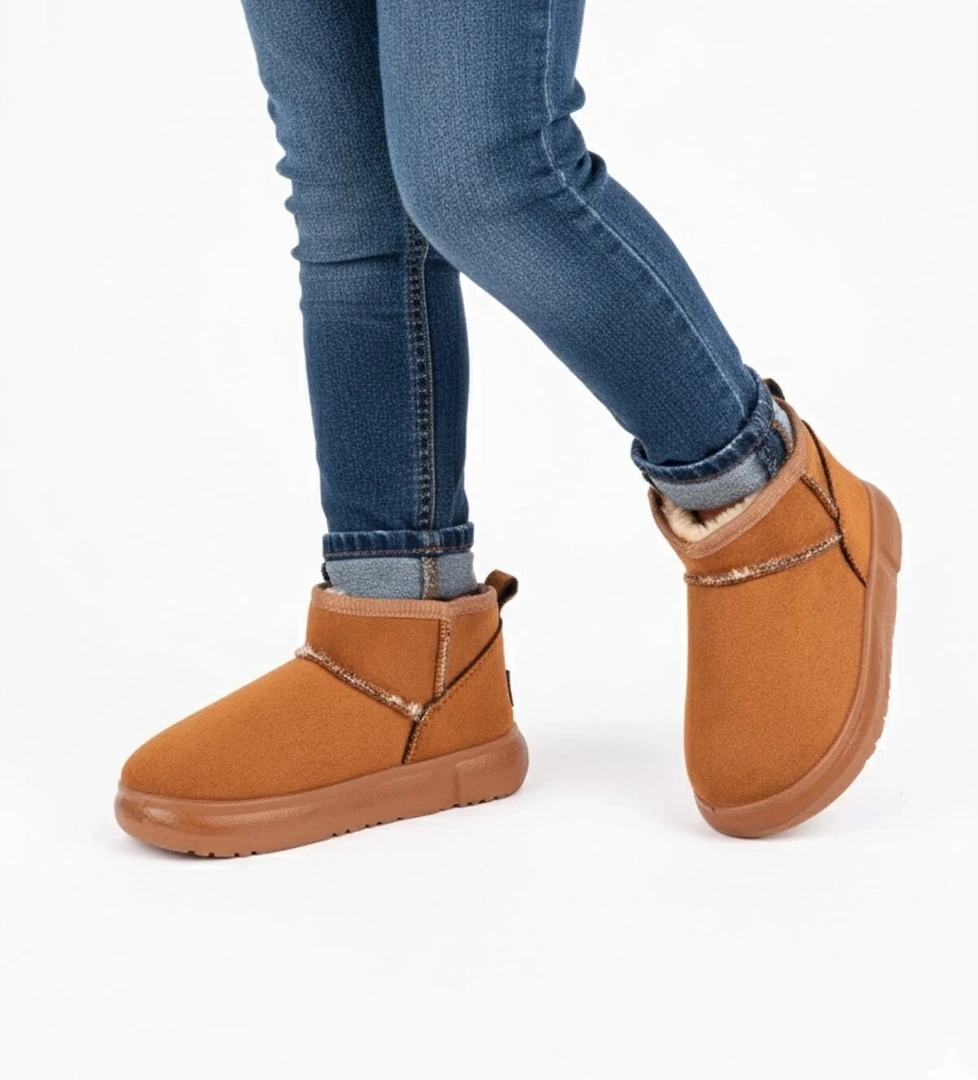 Ghattix Kız Çocuk Kışlık Bot Taba model görseli