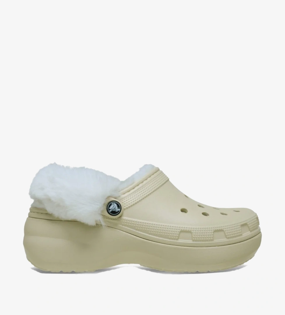Crocs Classic Platform Fuzz Lined Clog Kadın Terlik 212854