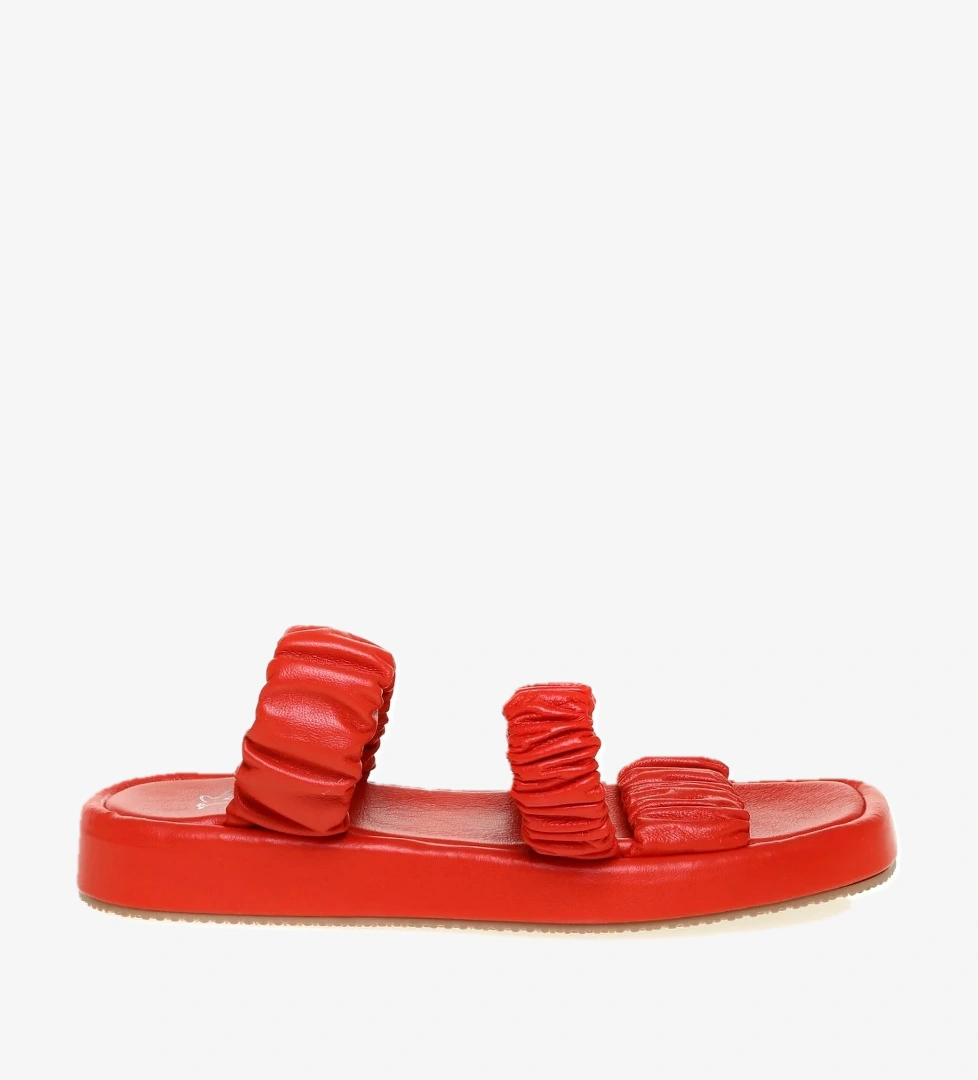 Fabrika Fabrika Deri Kırmızı Kadın Sandalet APOLDA Sandalet & Terlik | Flo Kırmızı - 1. görsel