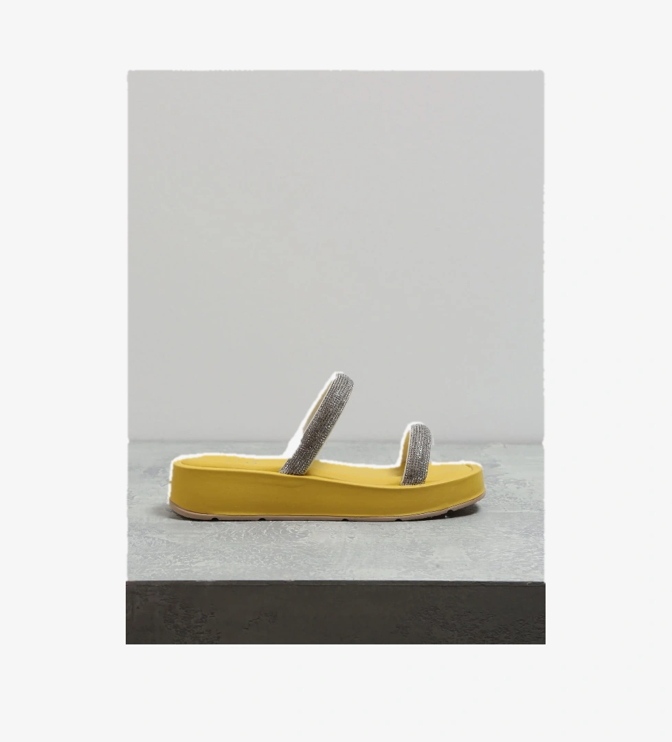 Fabrika Sarı Kadın Terlik CARRON model görseli