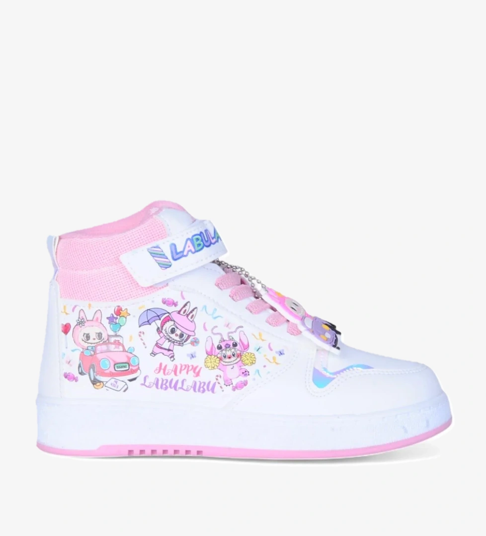 Prokids 4444 Beyaz Cırtlı Boğazlı Kız Çocuk Spor Ayakkabı model görseli