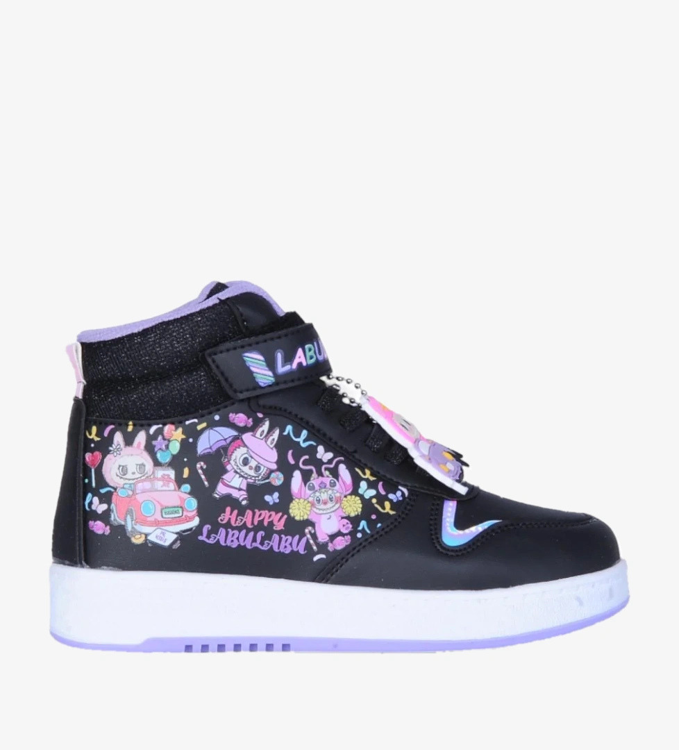 Prokids 4444 Siyah Cırtlı Boğazlı Kız Çocuk Spor Ayakkabı model görseli